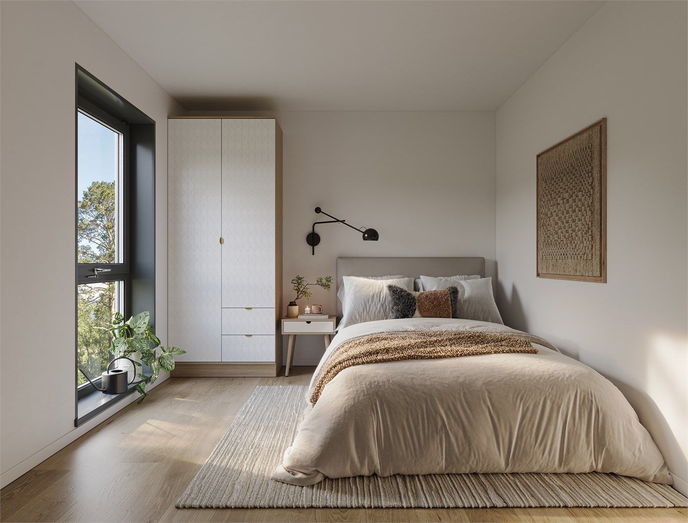 Illustrasjon fra 2-roms. Illustrasjonsbilde og avvik vil forekomme. 