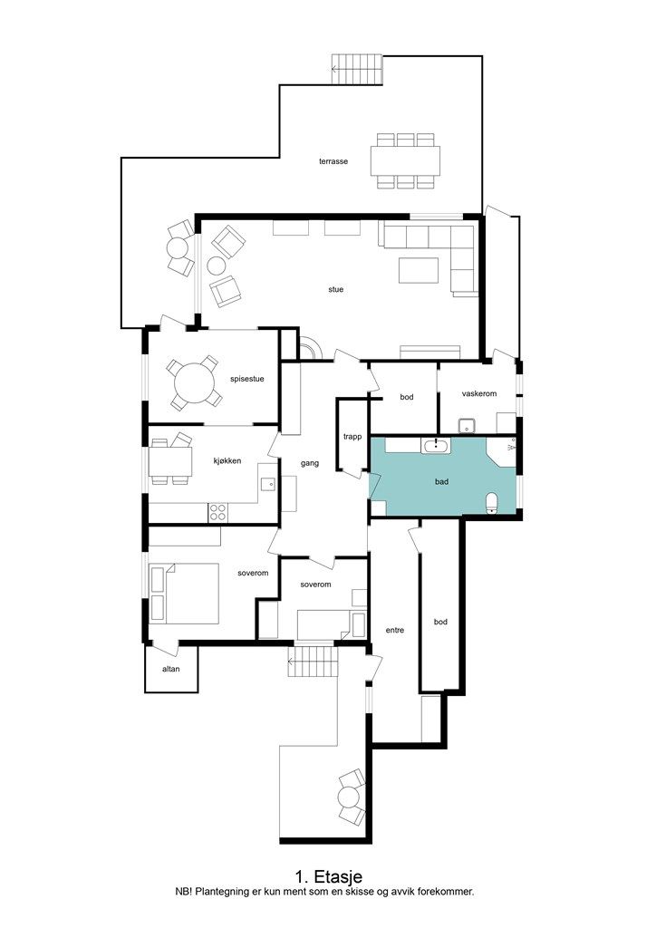 Plantegning 1. etasje