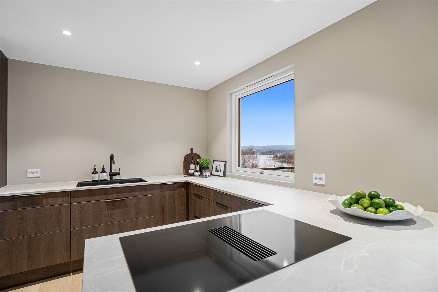 Platetopp med innebygd ventilator