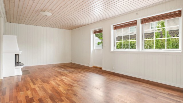 Fra stue har man adkomst til boligens terrasse