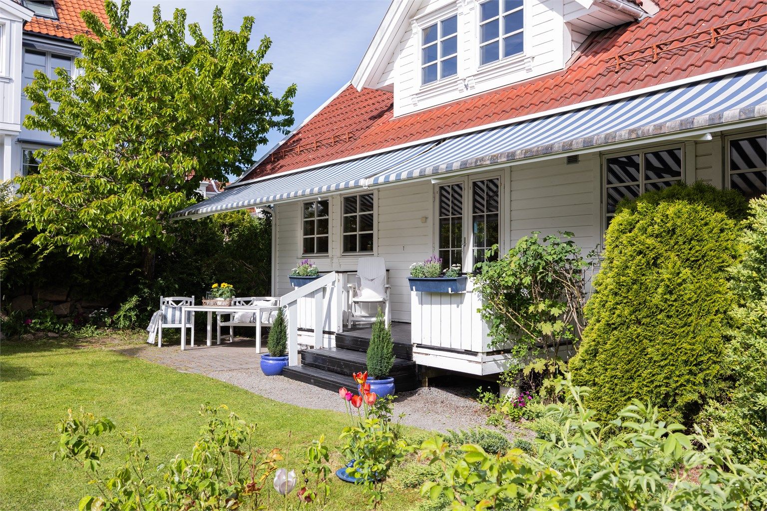 Her er flere lune og solrike uteplasser.