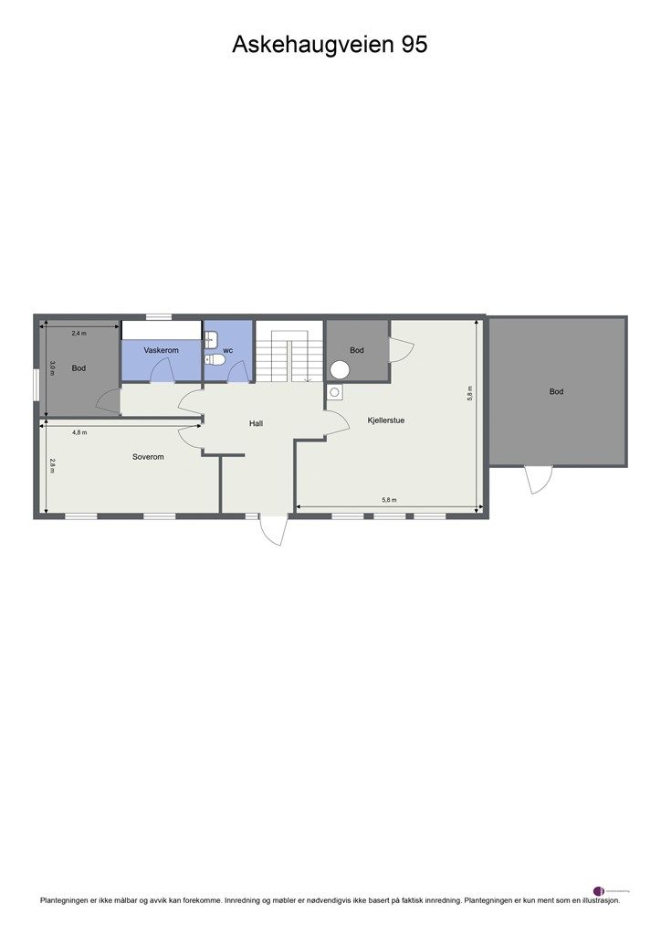 Plantegning underetasje 