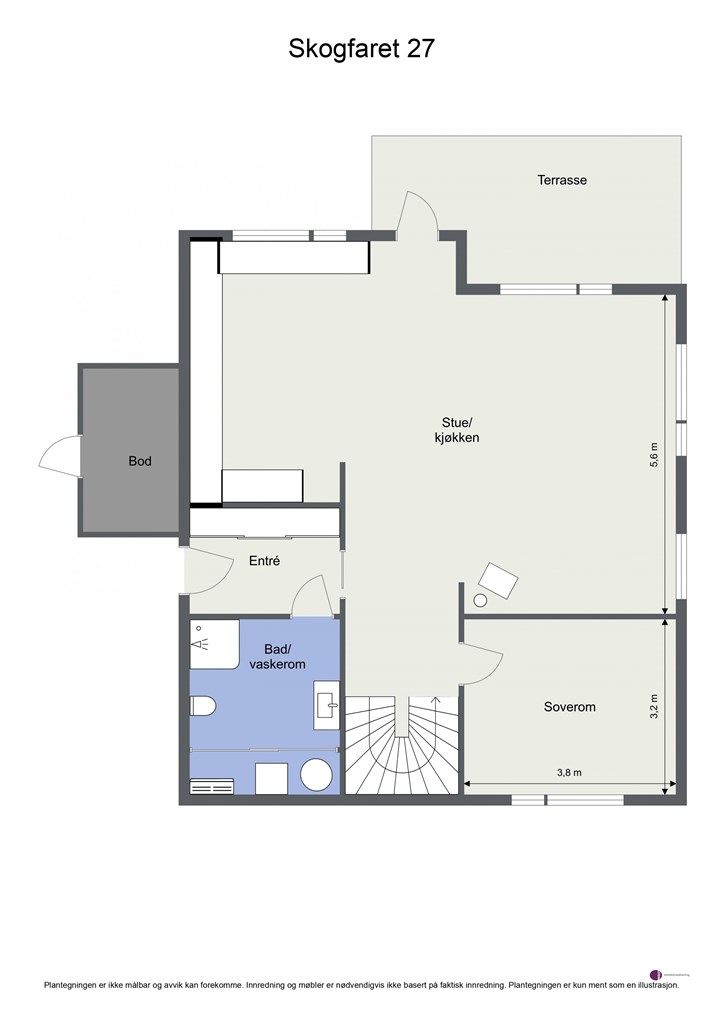 Plantegning - 1. etasje