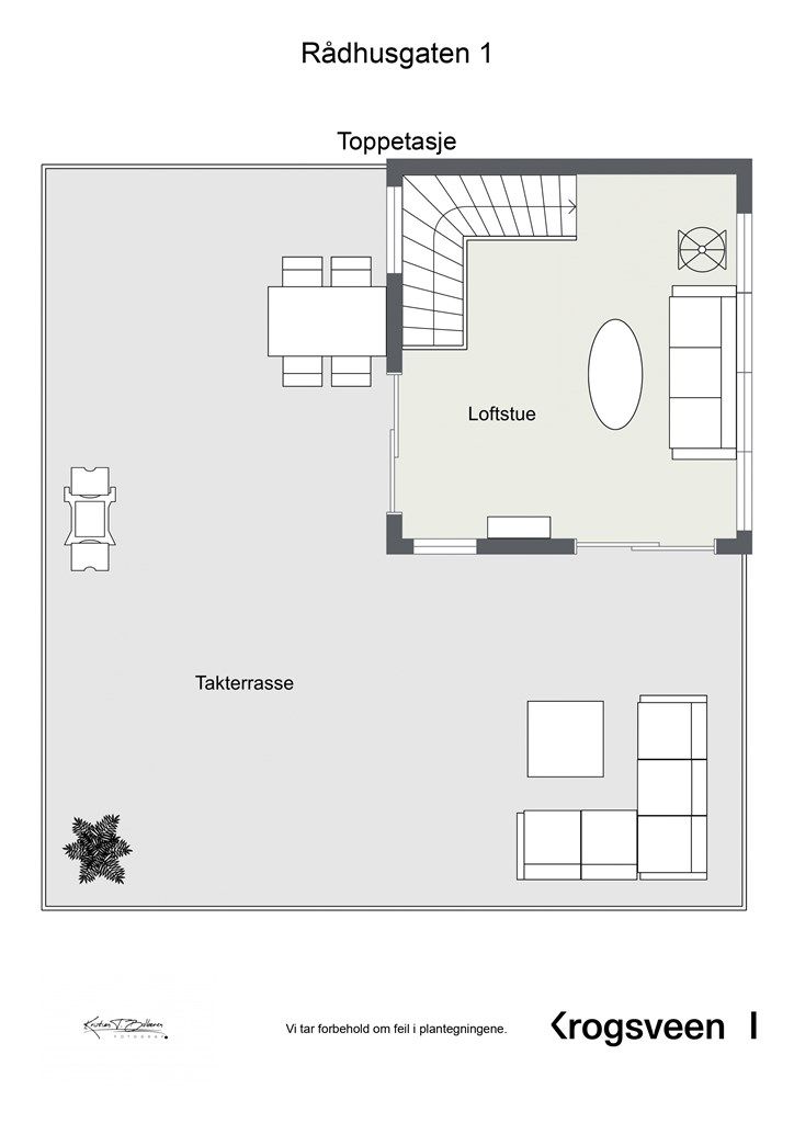 Planskisse 6. etasje. 