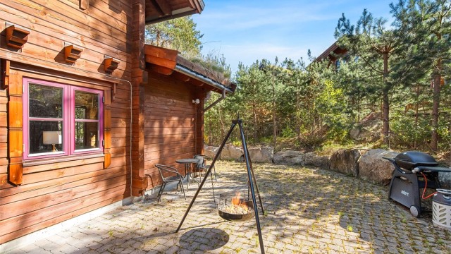 Skjermet uteplass som gir privatliv. Rolig og usjenert