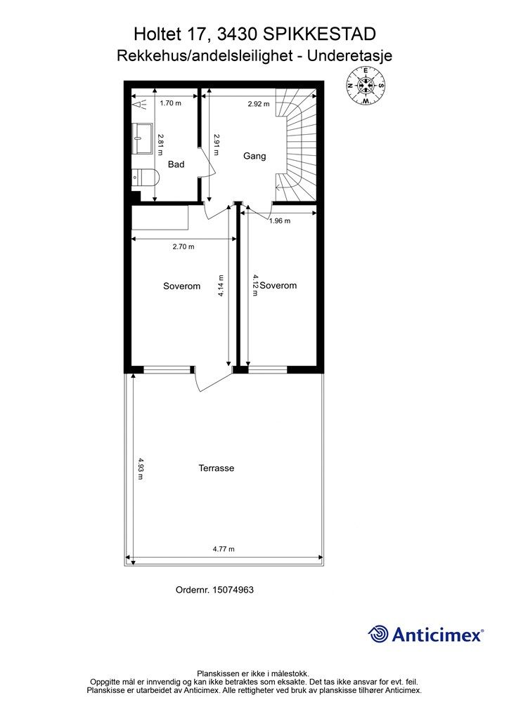 Plantegning- Underetasje