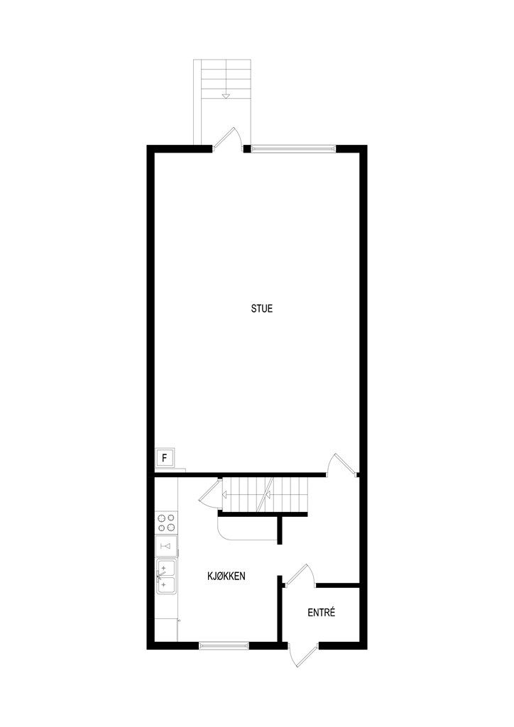 1. Etasje - 2D plantegning 