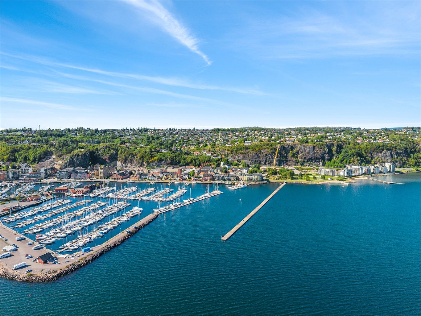 Båthavn i Holmestrand sentrum