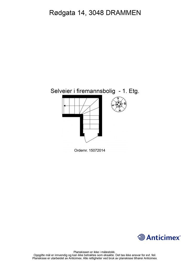 Plantegning - 1 . etasje