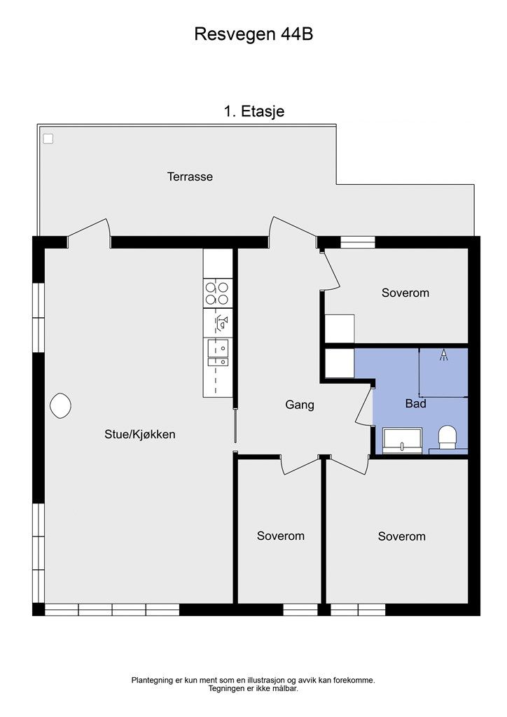 2 D plantegning 1. etasje