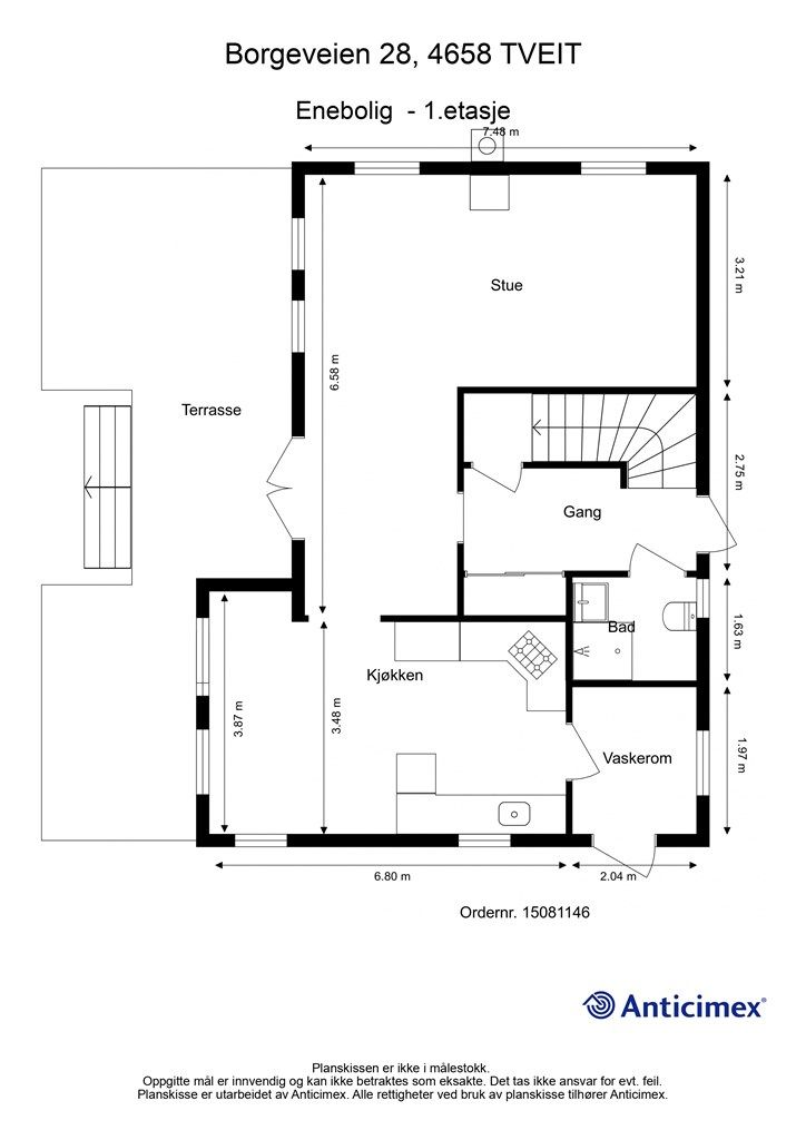Plantegning - 1.etasje