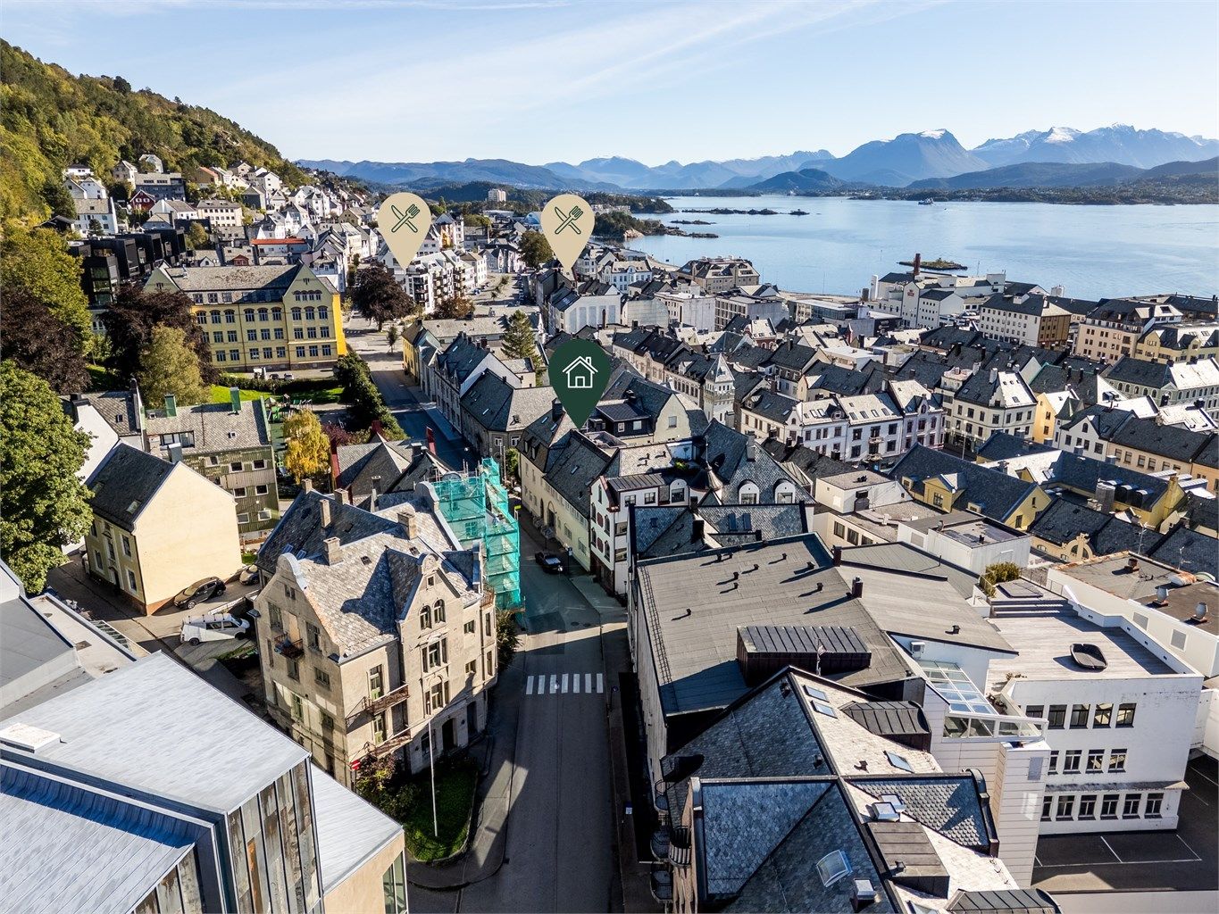 Nærområdet har og flere spisesteder 