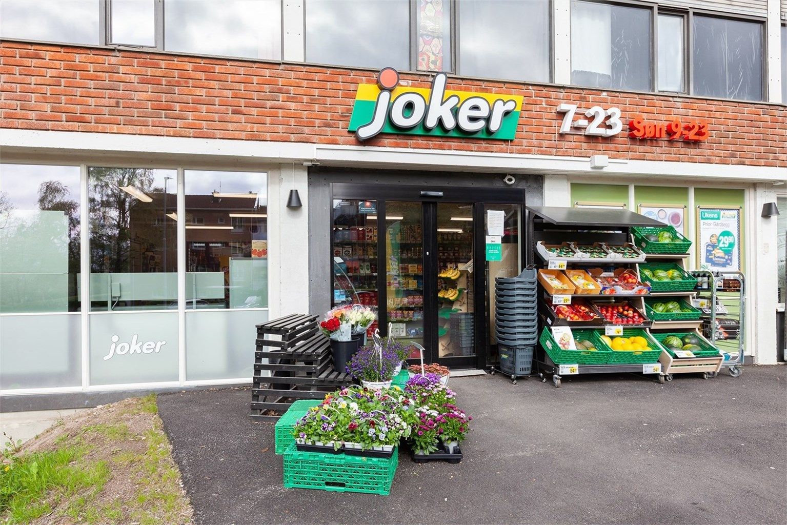 Få minutters gåavstand til søndagsåpen Joker