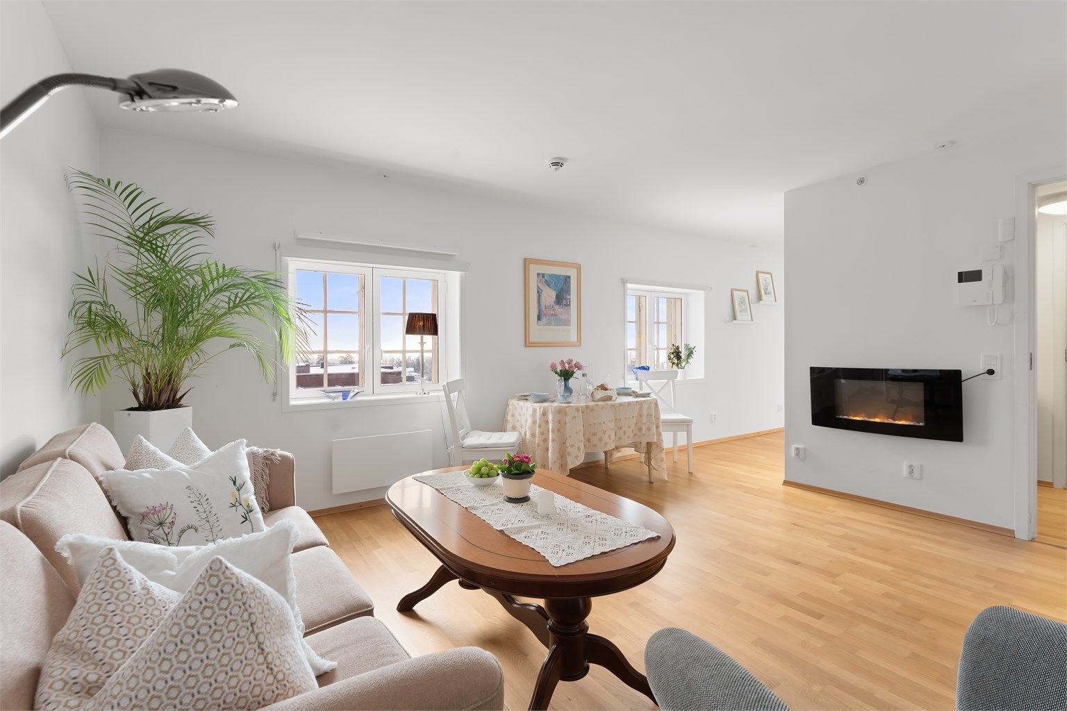 Lys og romslig 2-roms seniorleilighet (65+) med flotte servicetilbud. Fotograf: Zovenfra