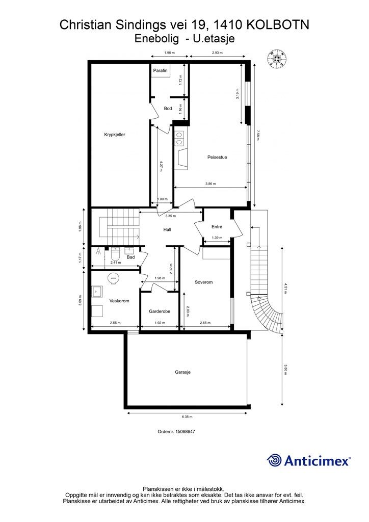 Plantegning - underetasje
