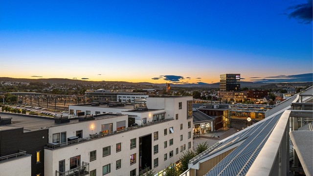 Terrassen er vestvendt så her kan man nyte fantastiske solnedganger