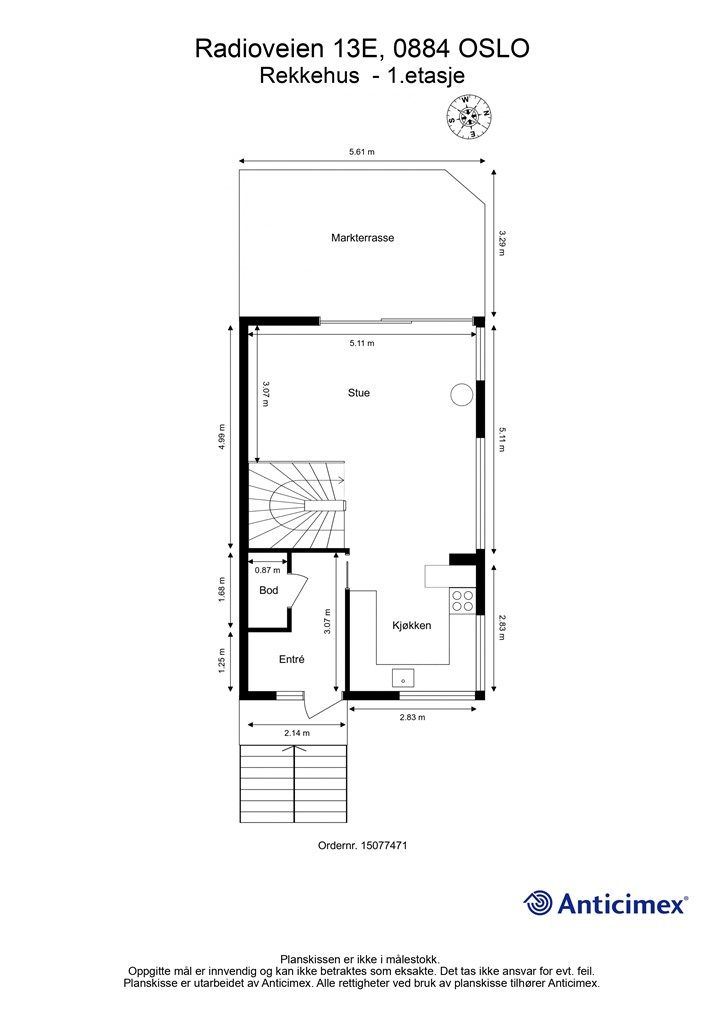 Plantegning - 1.etasje