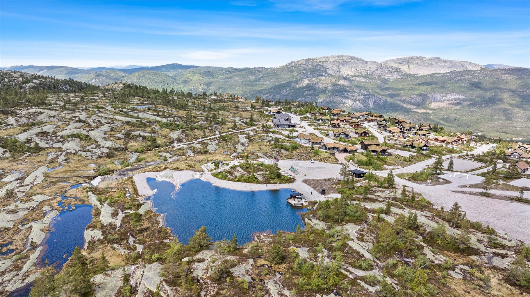 Vakker natur på toppen av Vrådal Panorama med flotte turområder
