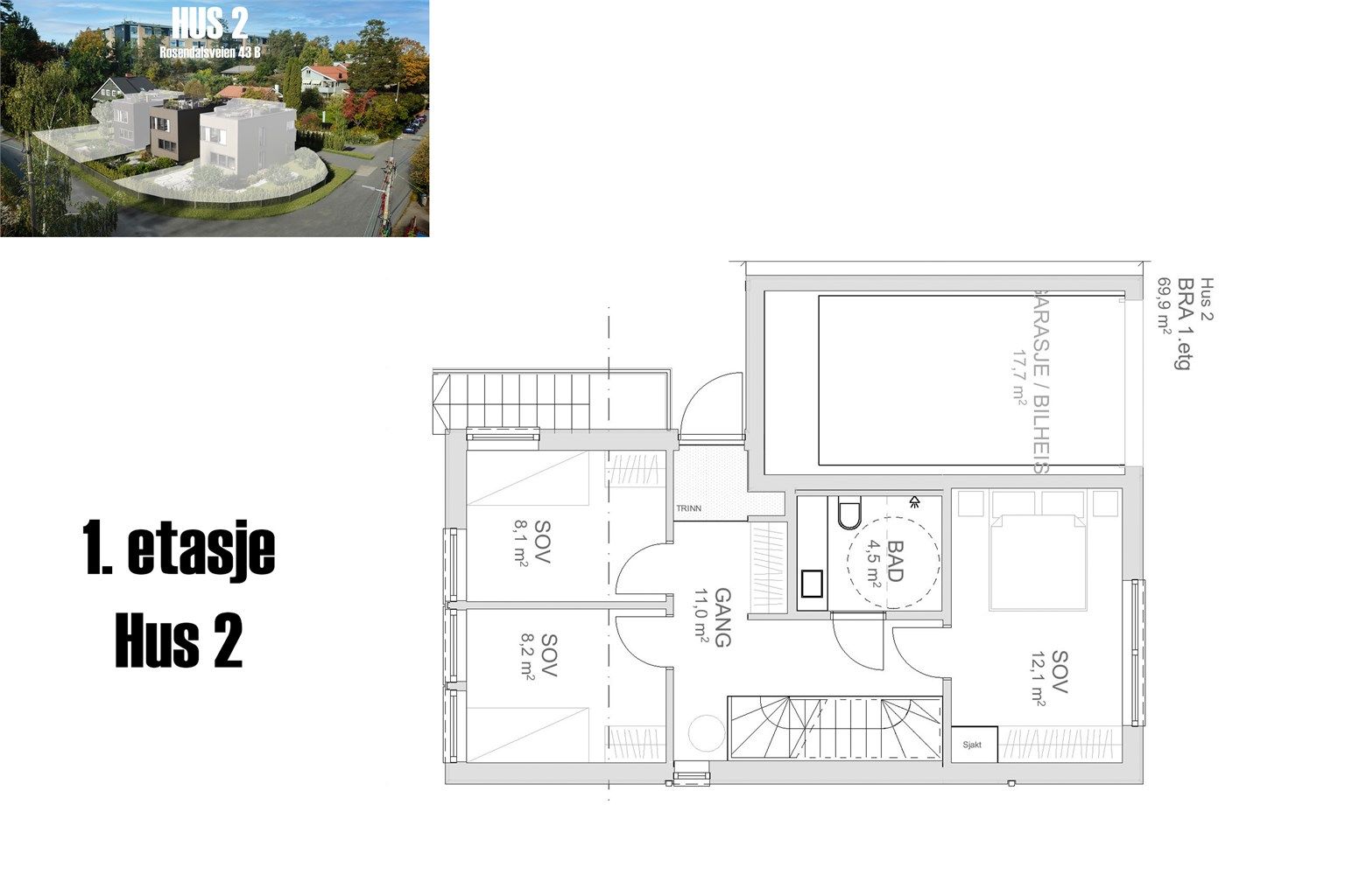 Plantegning 1. etasje.