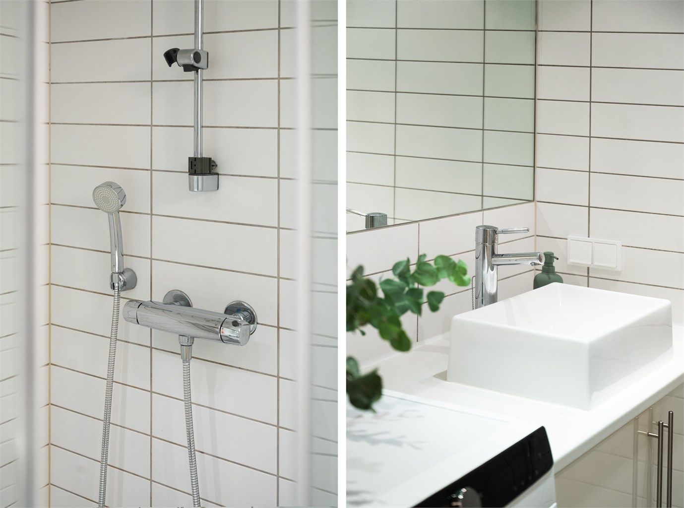 Nye downlights fra 2023, og nytt dusjhjørne fra 2025. 