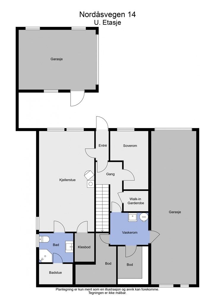 2 D plantegning underetasje