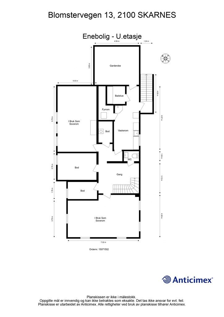 Plantegning underetasje