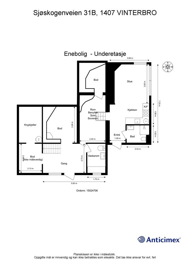 Plantegning underetasje