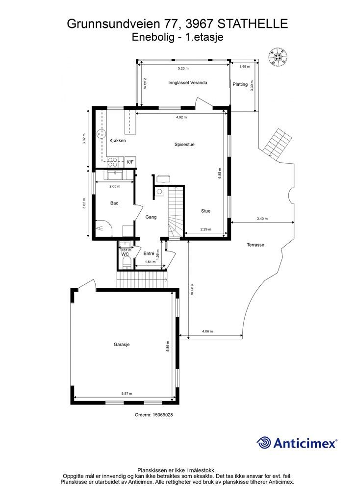 Plantegning - 1. etasje