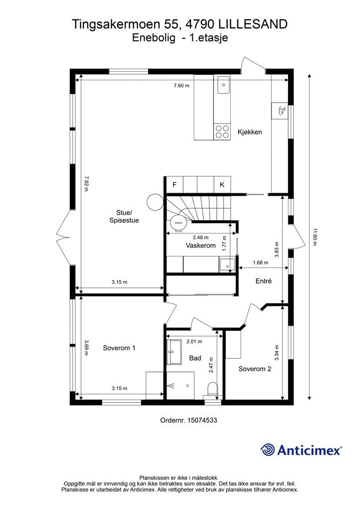 Plantegning  1.etasje 