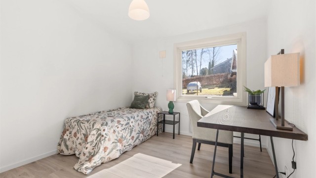 Soverom med 1-stavs laminatgulv i 2026