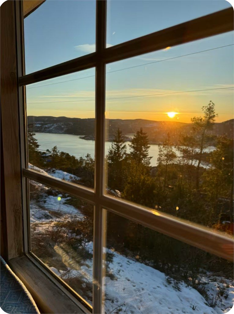 Utsikt fra annekset (privat bilde).