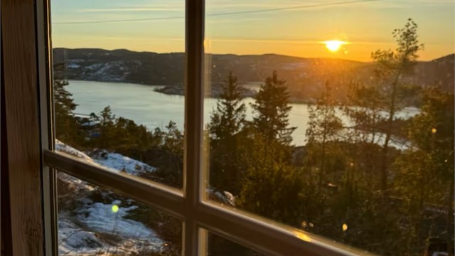 Utsikt fra annekset (privat bilde).