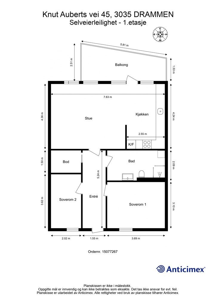 Plantegning - 1. etasje