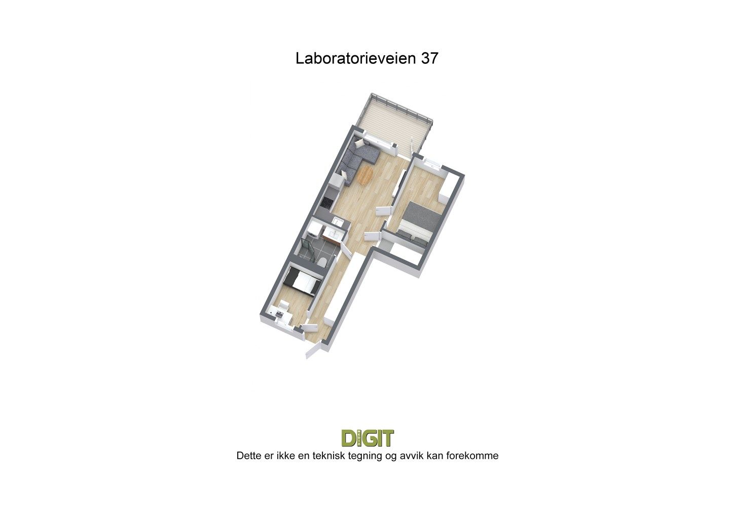 3D - Laboratorieveien 37 2 etg.