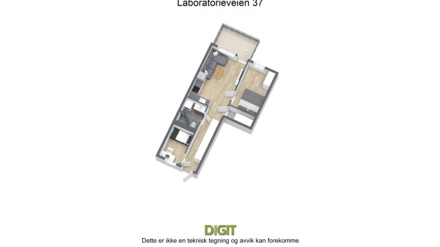 3D - Laboratorieveien 37 2 etg.