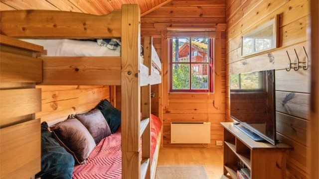 Soverom med køyeseng