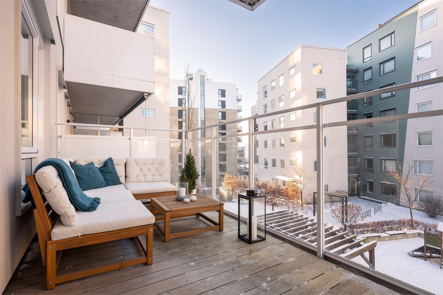 Sindre Nyhus v/Krogsveen presenterer en nyere, flott 3-roms på Løren. Foto: Gutt Foto AS