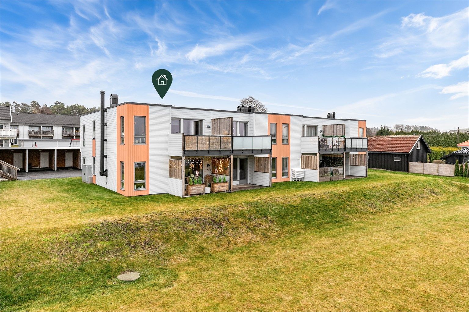 Velkommen til Vårliveien 17B - presentert av Krogsveen. Fotograf; Børge Oppegård.