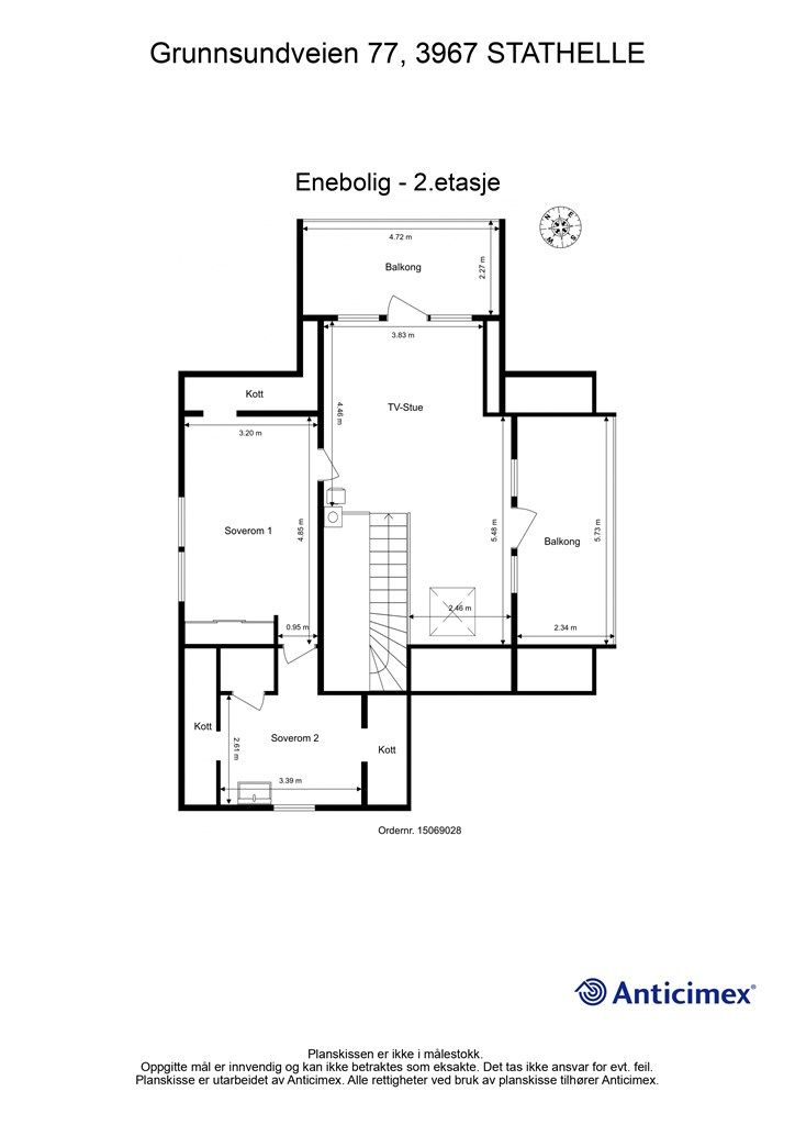 Plantegning - 2. etasje