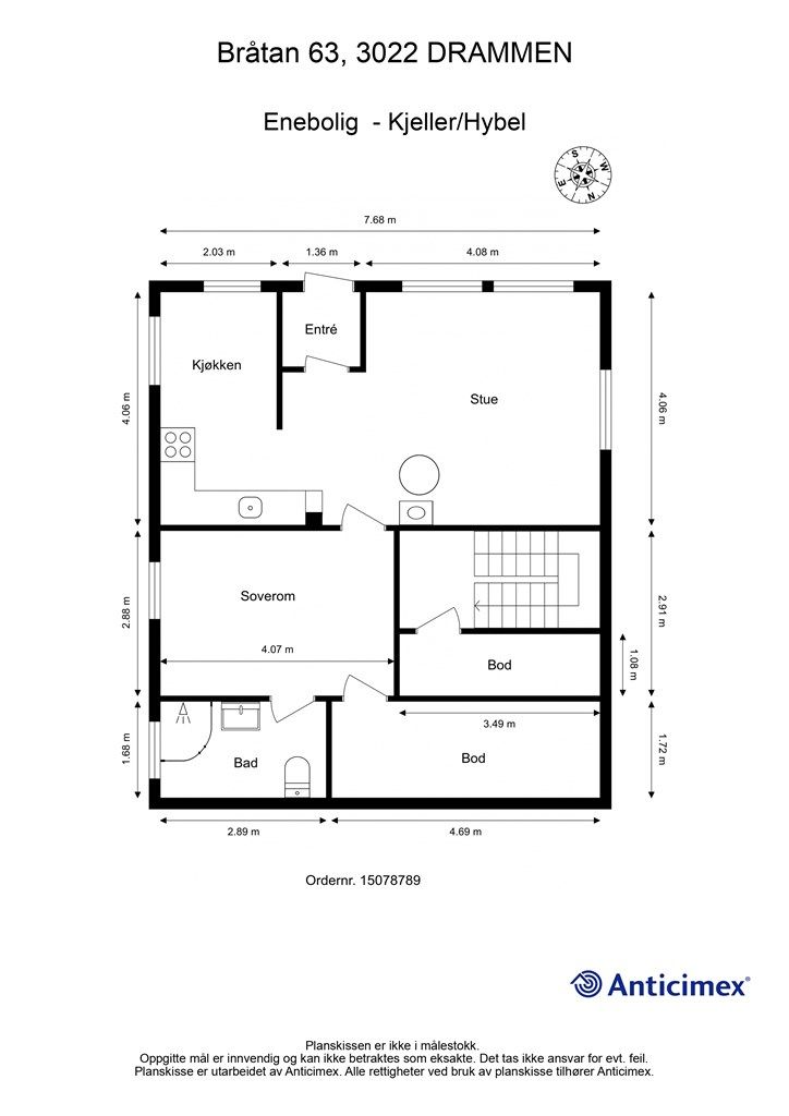 Plantegning - Kjeller