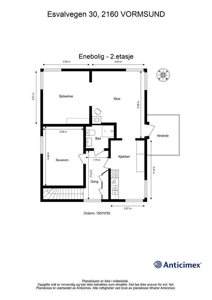 Plantegning - 2.etasje.