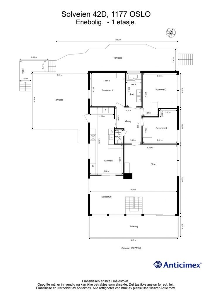 Plantegning - 1. etasje