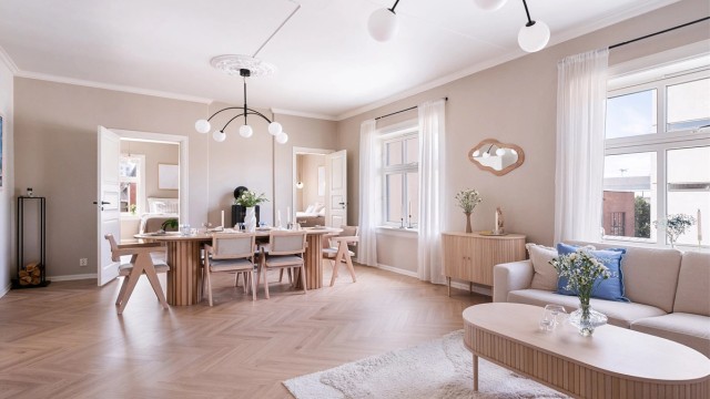 Nhut Nam Huynh v/ Krogsveen har gleden av å presentere Trudvangveien 41! Foto: Peter Futo/Cool Pics AS