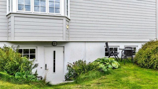 Egen inngang til kjelleretasjen gir økt fleksibilitet