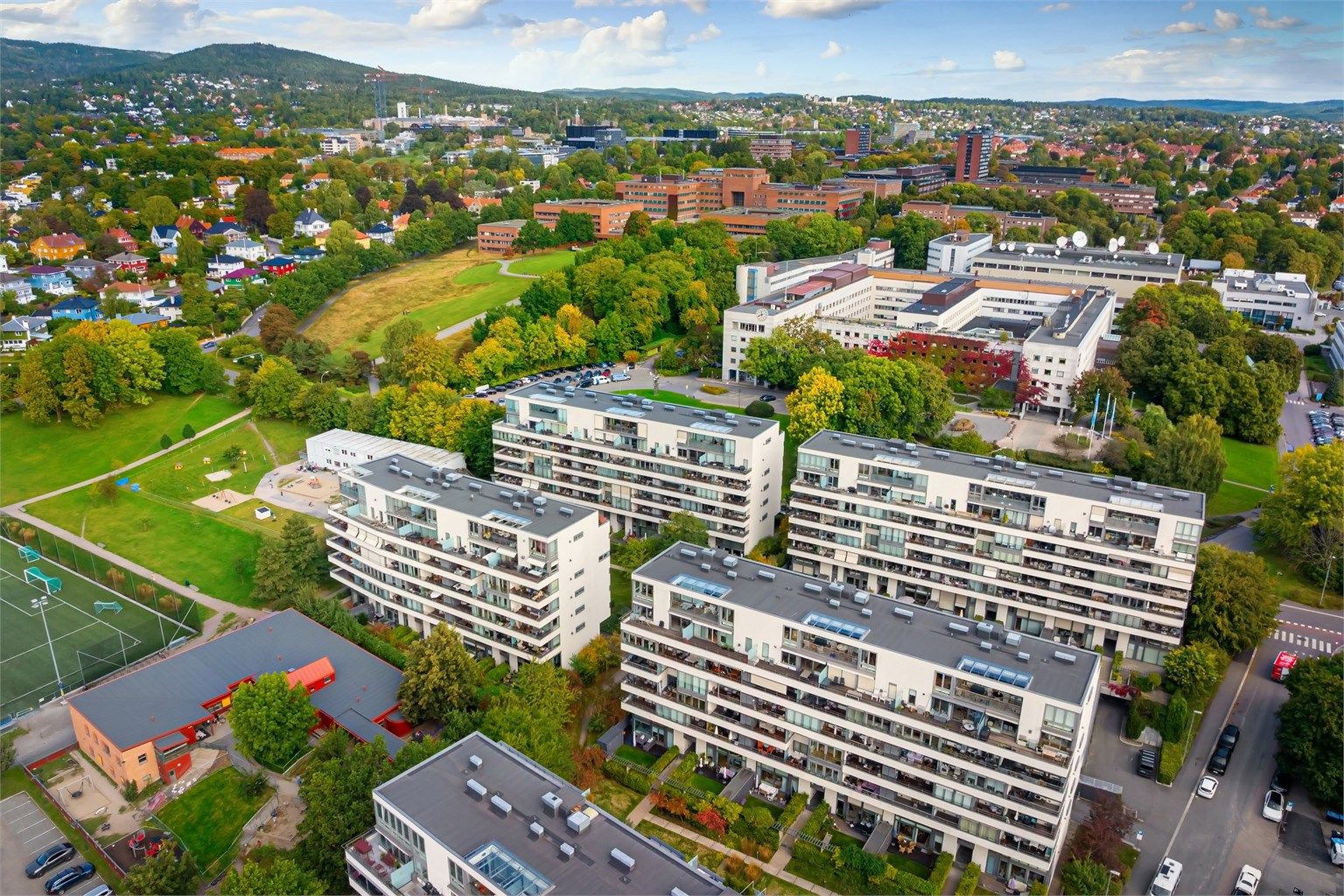 Fra Majorstuen T-bane er det enkel adkomst til tur- og skiløyper i Nordmarka.