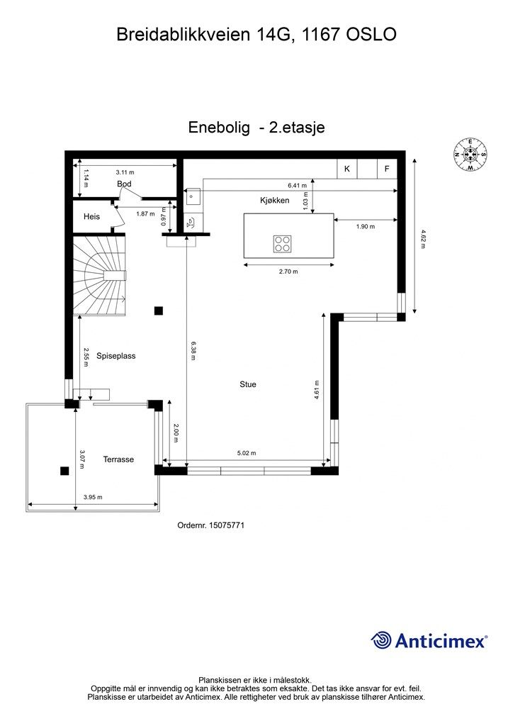 Plantegning 2. Etasje. 