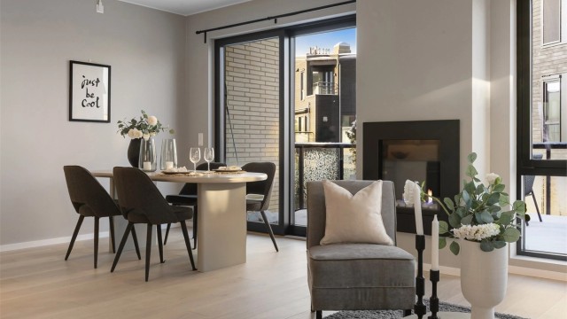 Gasspeis i stuen gir ekstra hygge