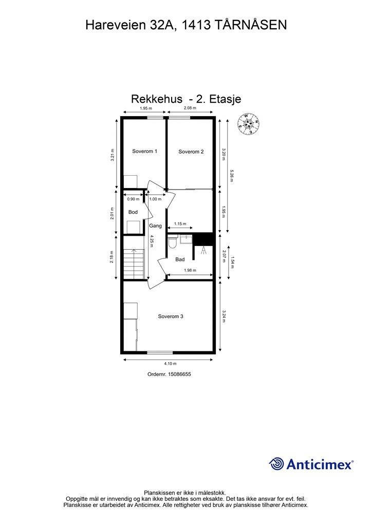 Plantegning - 2. etasje