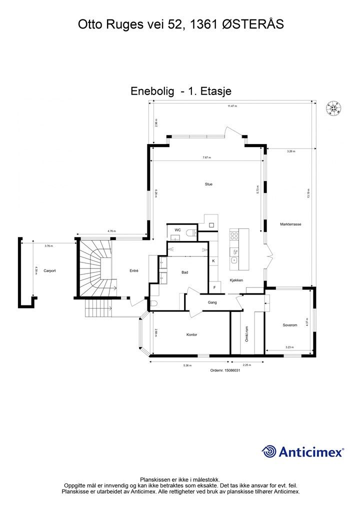 Plantegning - Første etasje