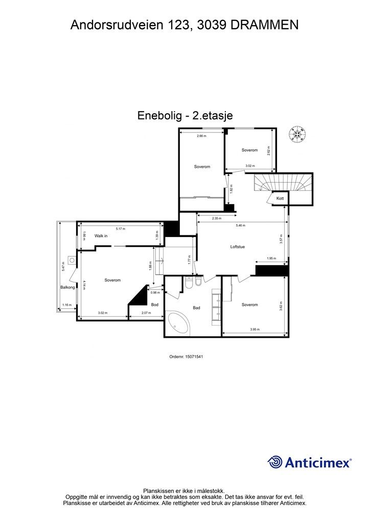 Plantegning - 2. etasje